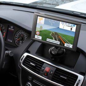 GPS Navigator For Car 9 Inch Touch Screen 16GB GPS Navigation System Dash Cam (Option: Black)